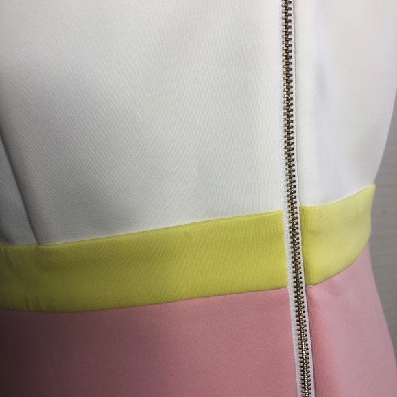 ERIN by Erin featherston color block yellow and off white dress NWT - Picture 15 of 17